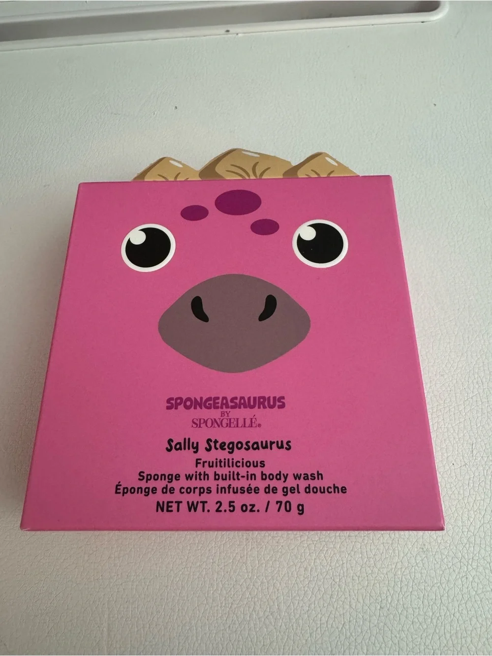 Spongelle Spongeasaurus Sally Stegosaurus Kids Bath Sponge